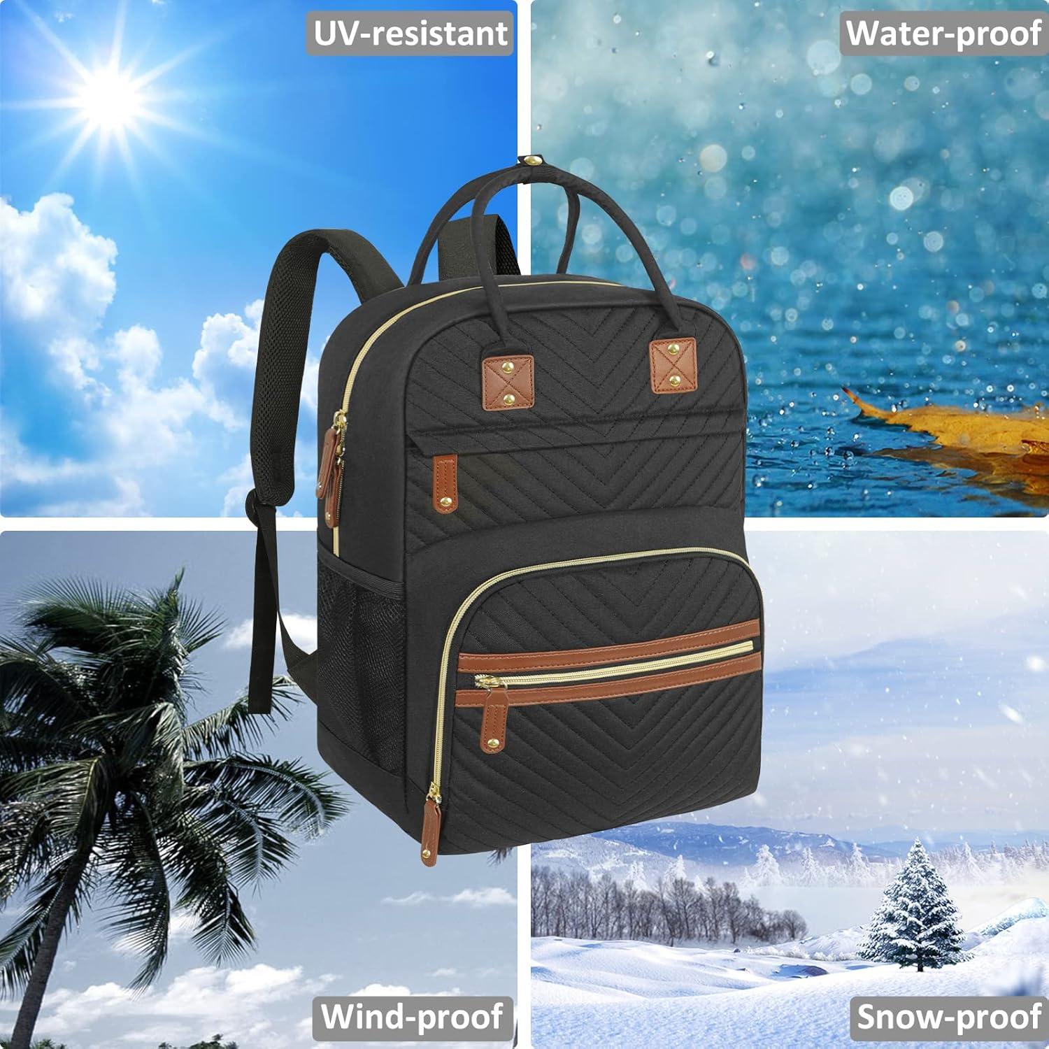 Mochila para Pañales Tenot Negra 19L Impermeable Multifuncional