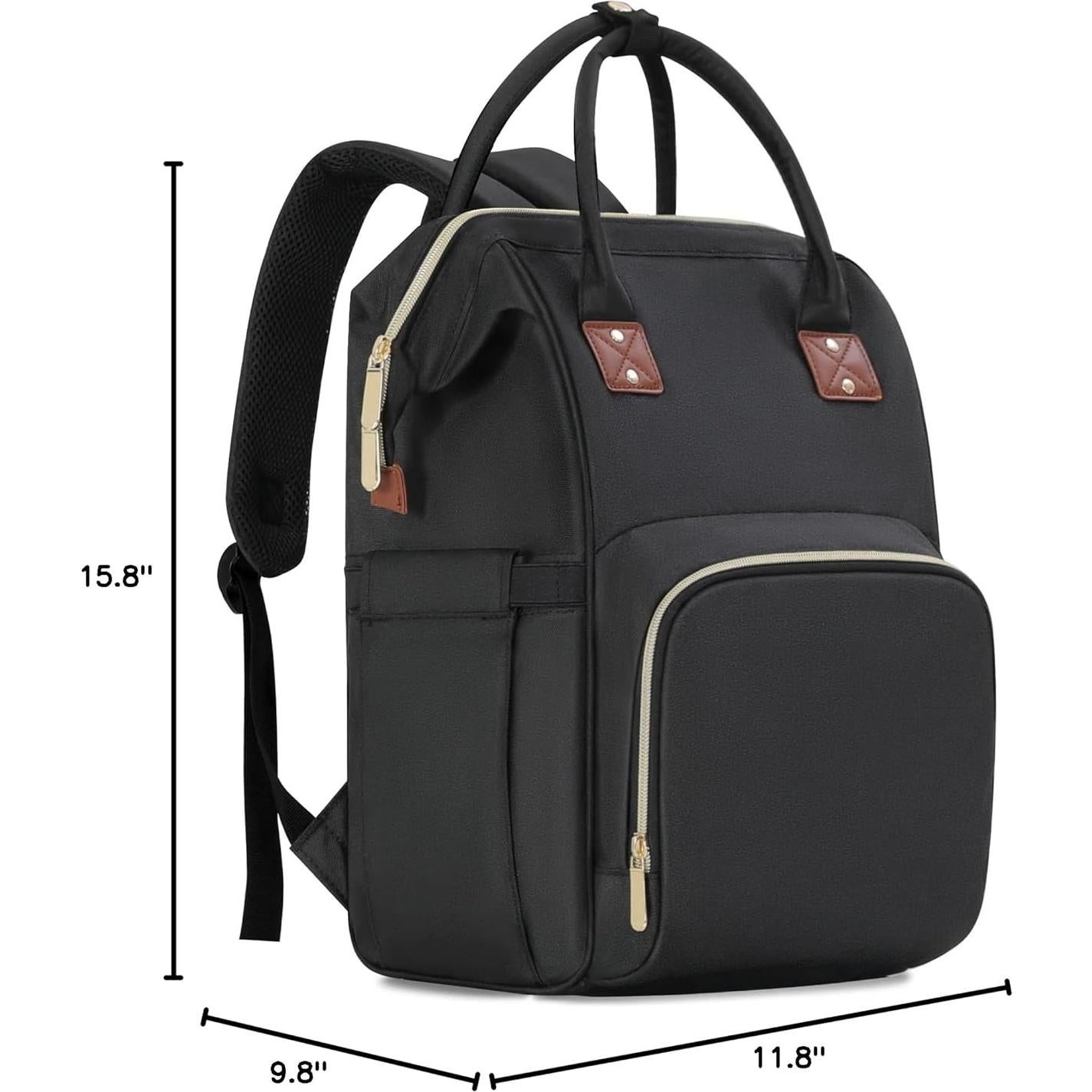 Mochila de Pañales Femuar Multifuncional Negra 37L