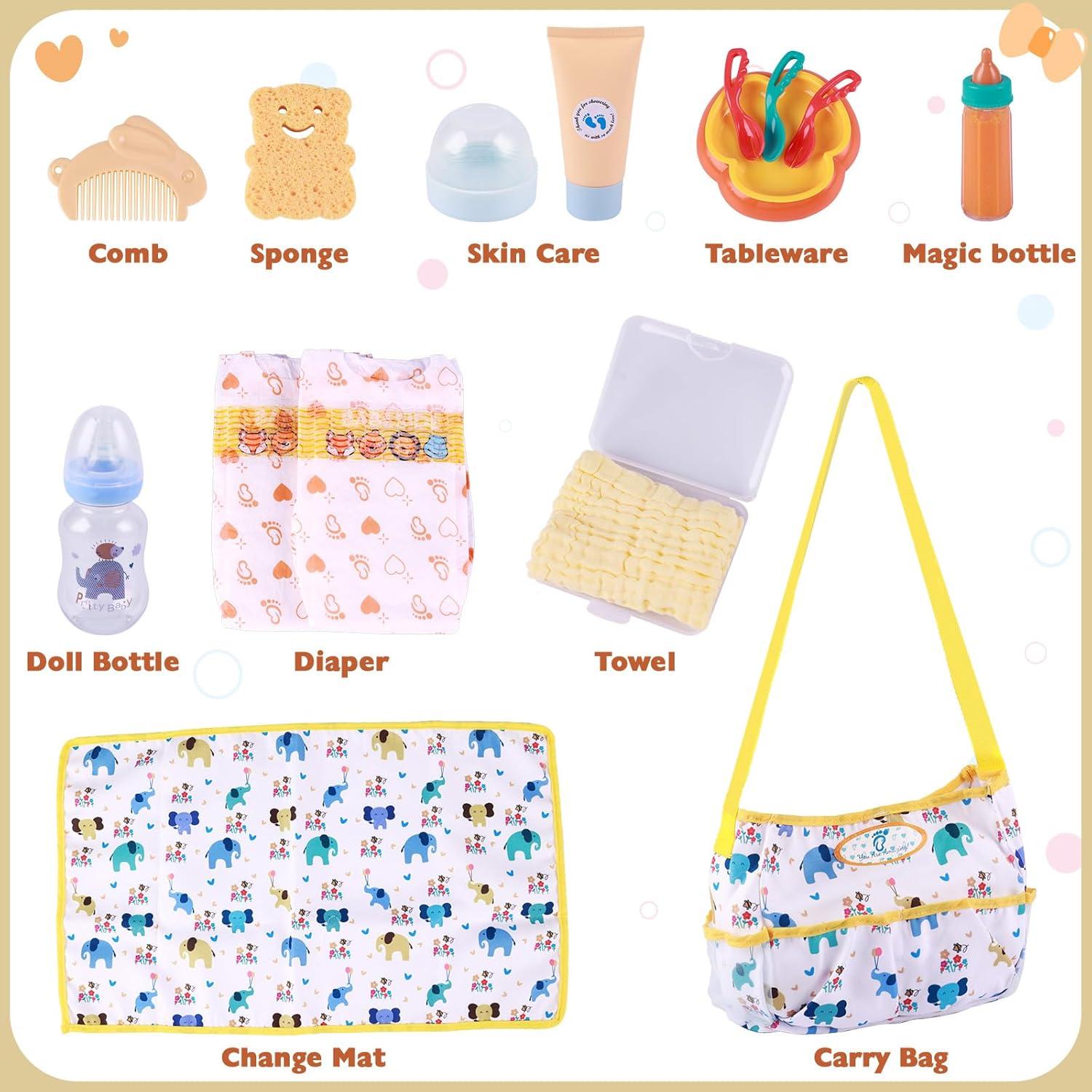 Conjunto de Accesorios para Muñecas Bebé BABESIDE 12 Pcs