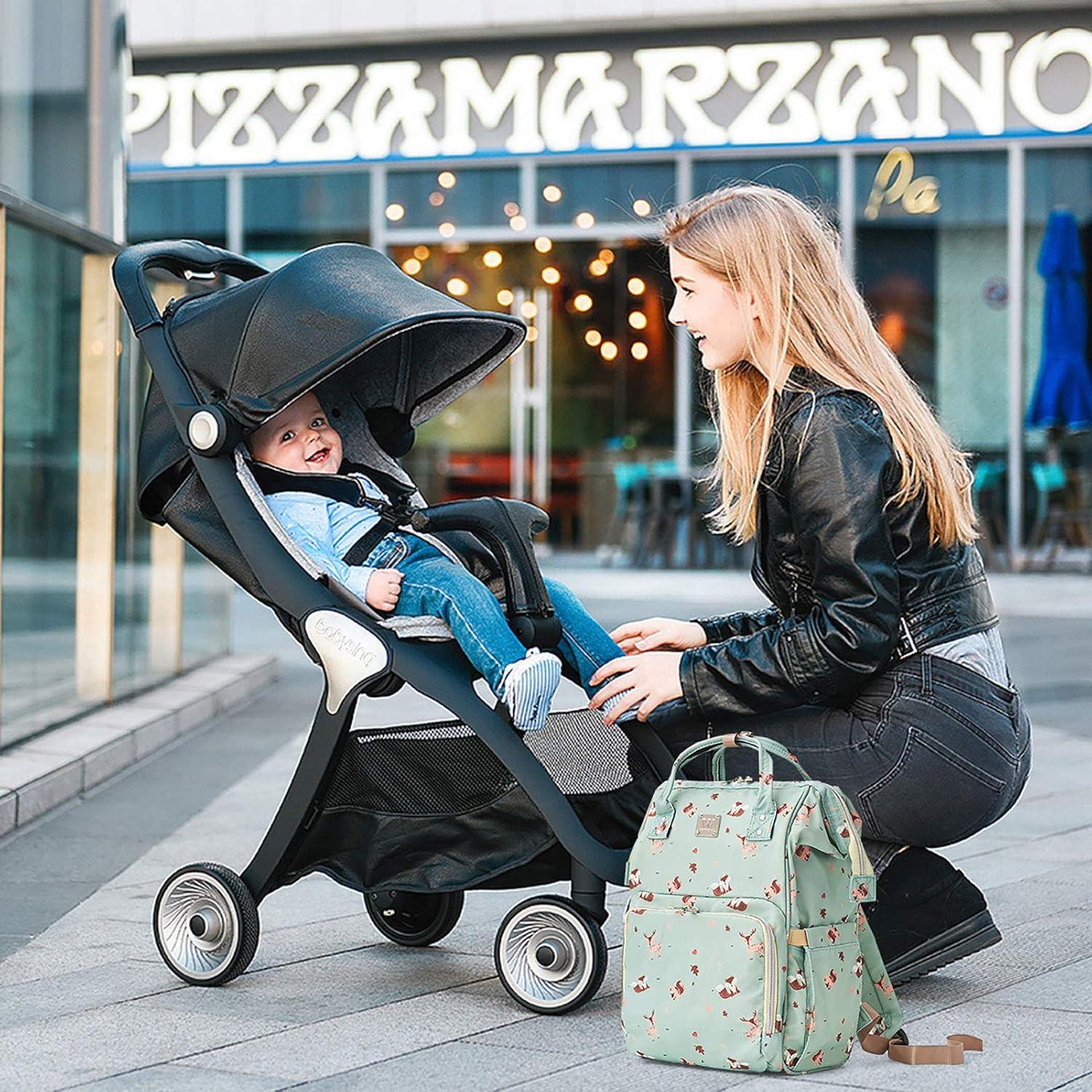 Mochila de Pañales Camillemma Verde Grande Impermeable 20.8L