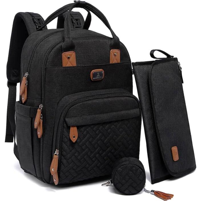 Mochila de Pañales Dikaslon Unisex con Cambiador y Estuche