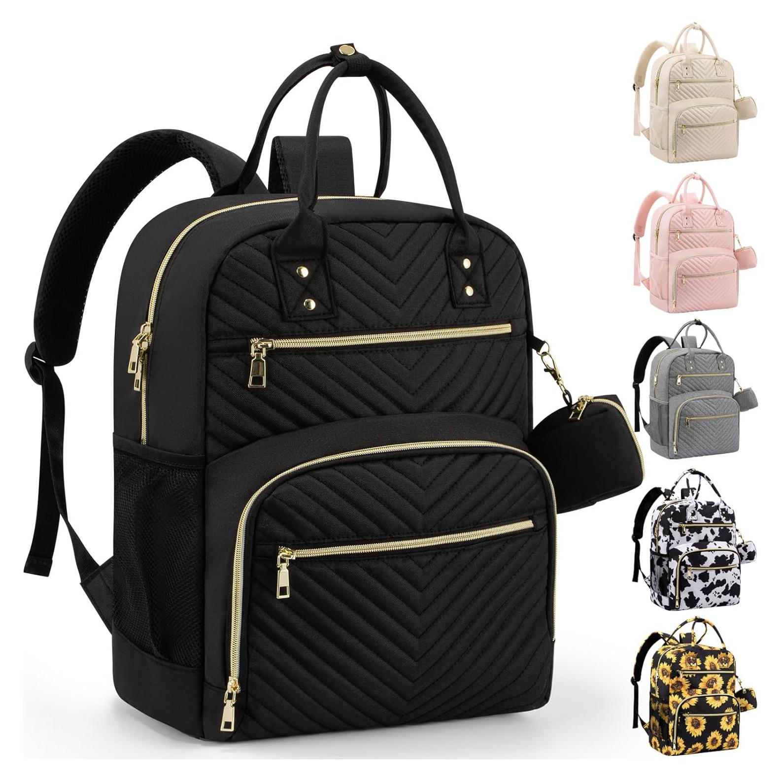 Mochila para Pañales Pritent Negra, Gran Capacidad 18L