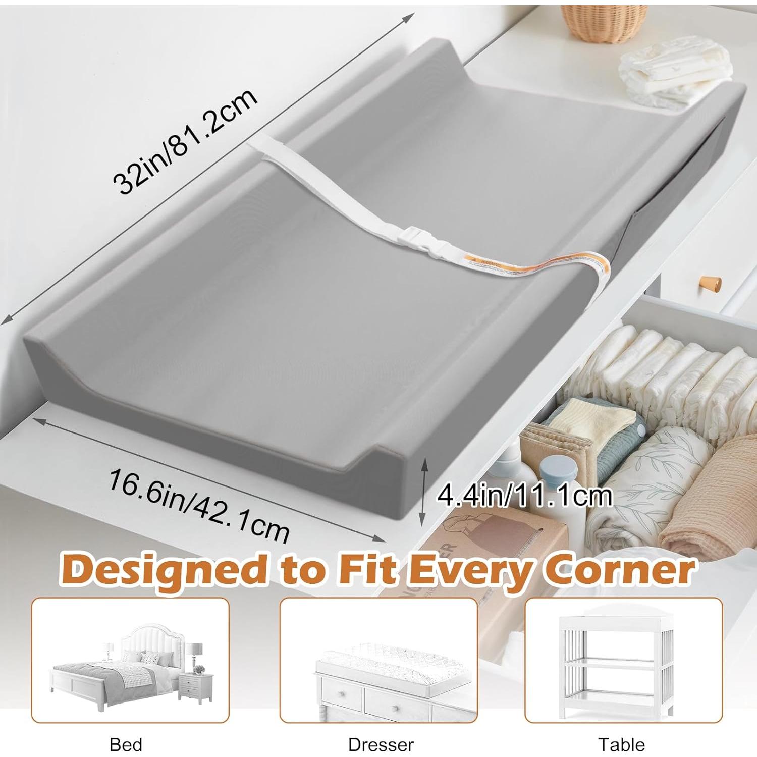 Alfombrilla de Cambio para Bebé JVEOO de Cuero Vegano 81x42cm