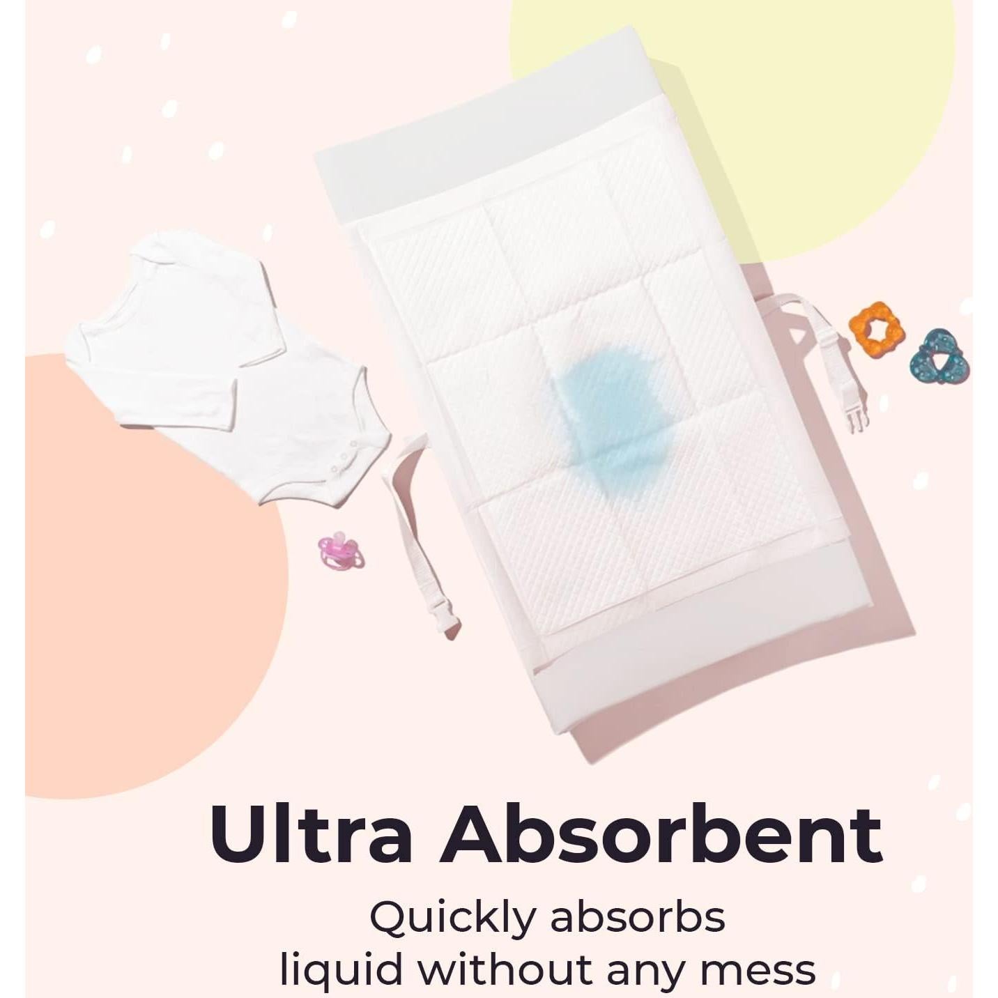 Forros Desechables para Cambiadores Peekapoo - 50 Paquete, Ultra Absorbentes