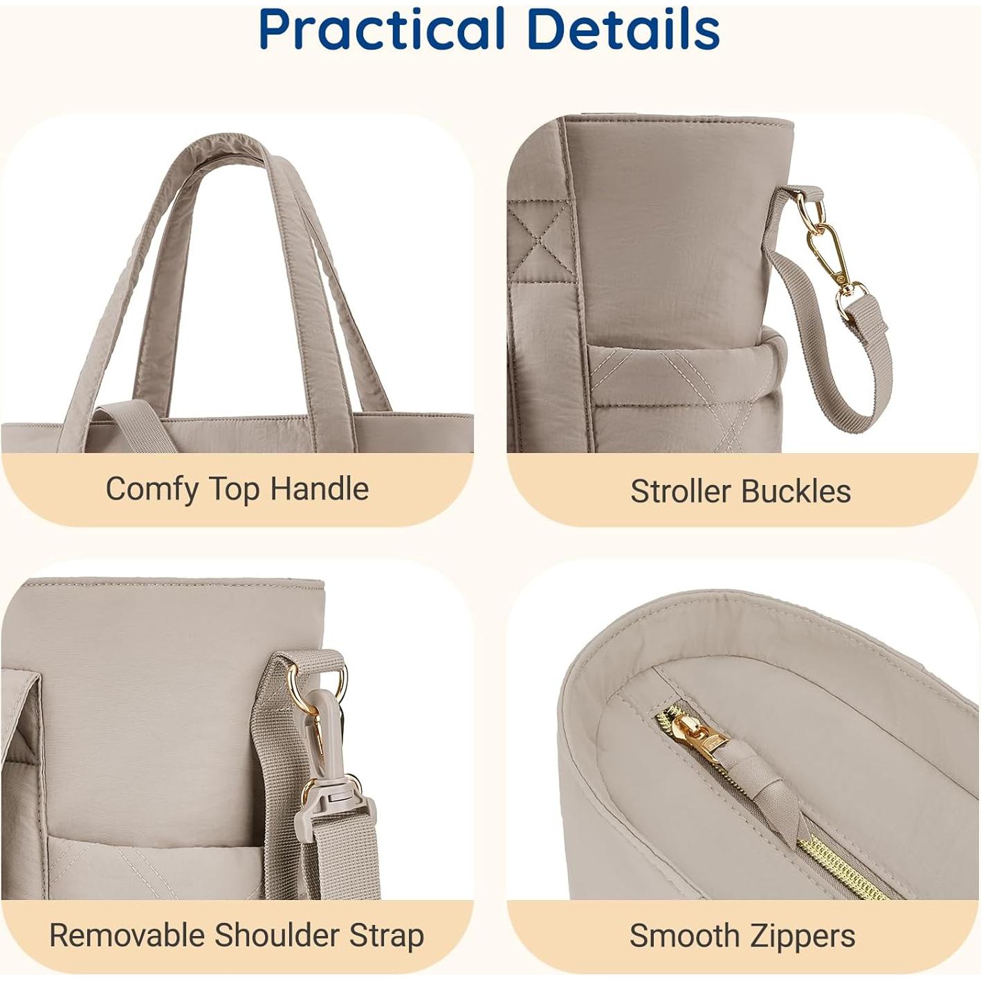 Bolsa de Pañales Tote mommore para Mamá - Ligera y Multifuncional