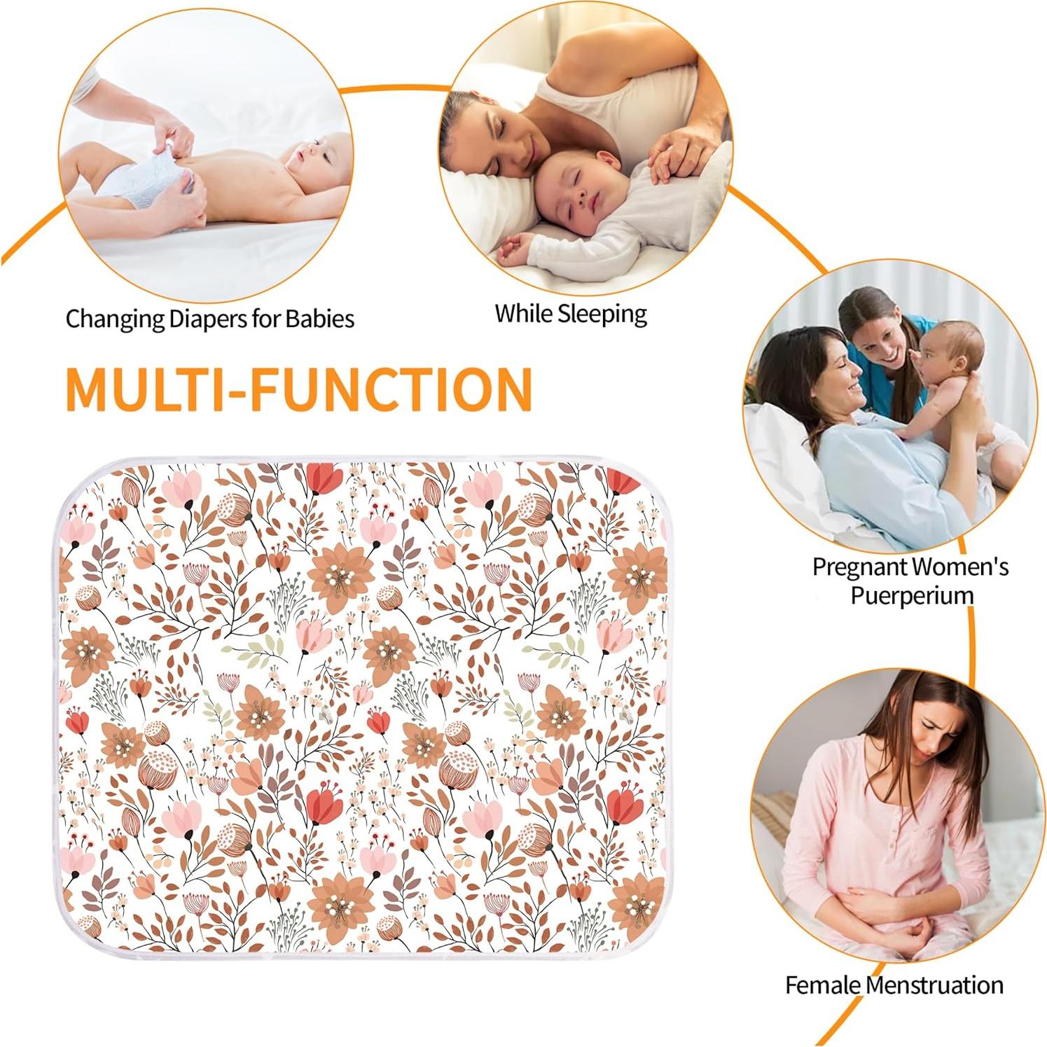 Alfombrilla de Cambio de Pañales Bnditeu 61x76cm Impermeable