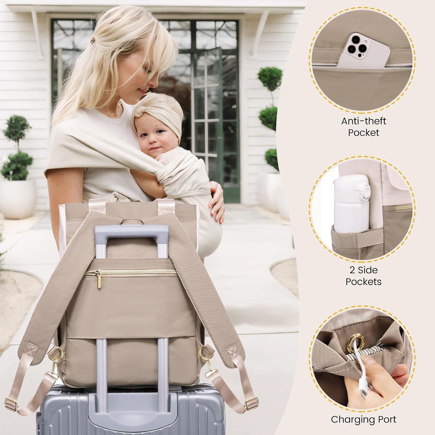 Mochila de Pañales LoveVook 15.6" Impermeable con Manta