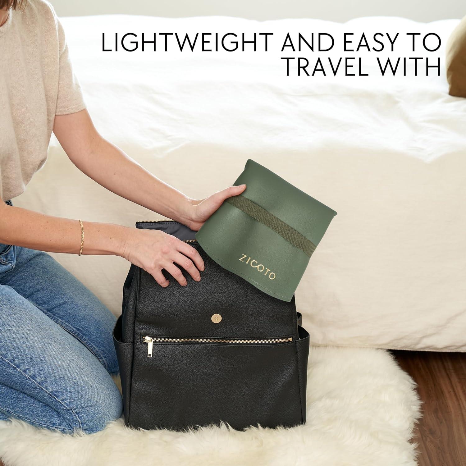 Alfombrilla para Cambiar Pañales ZICOTOs Verde Salvia 76x40 cm