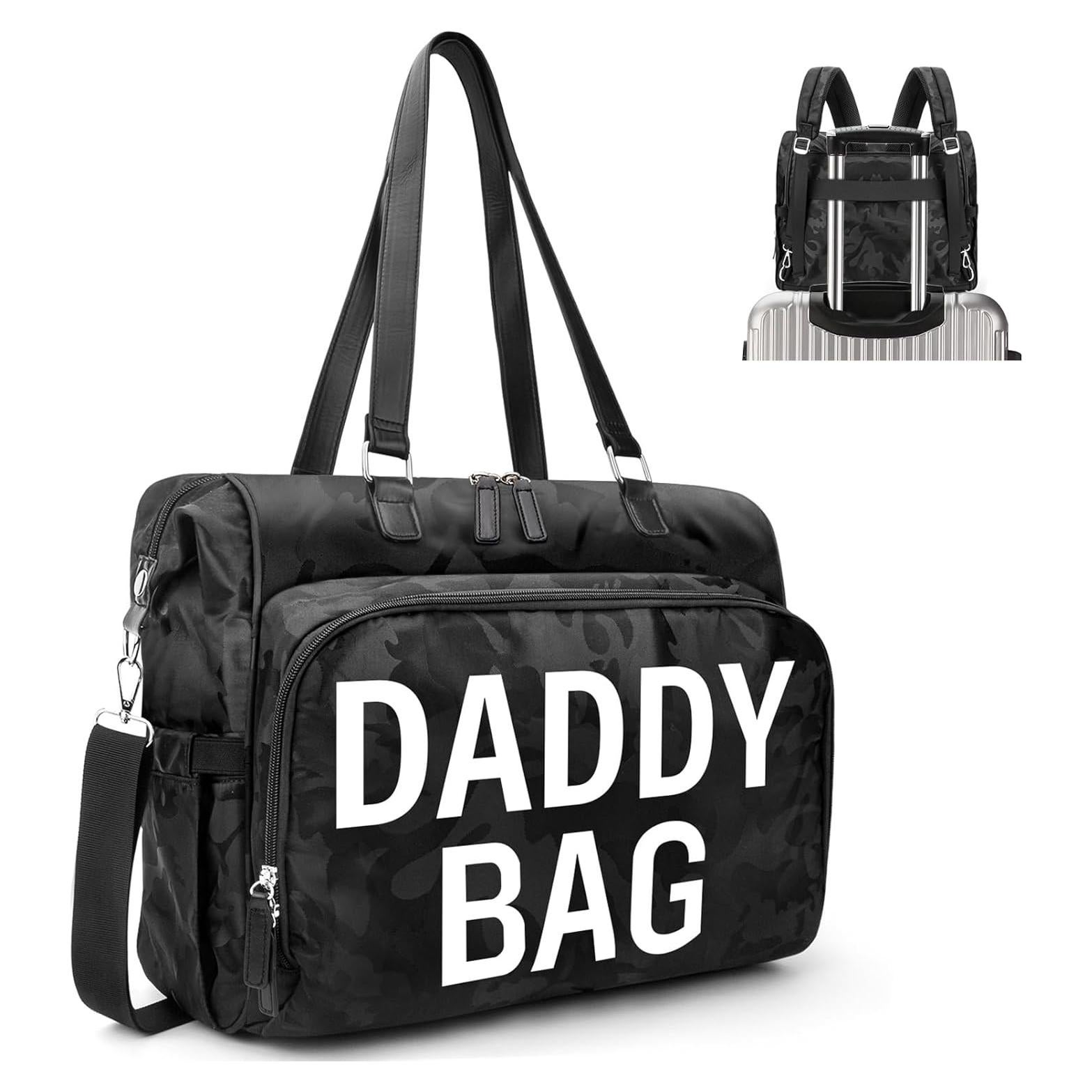 Mochila de Pañales Pripher 4 en 1 Camo Negra Impermeable