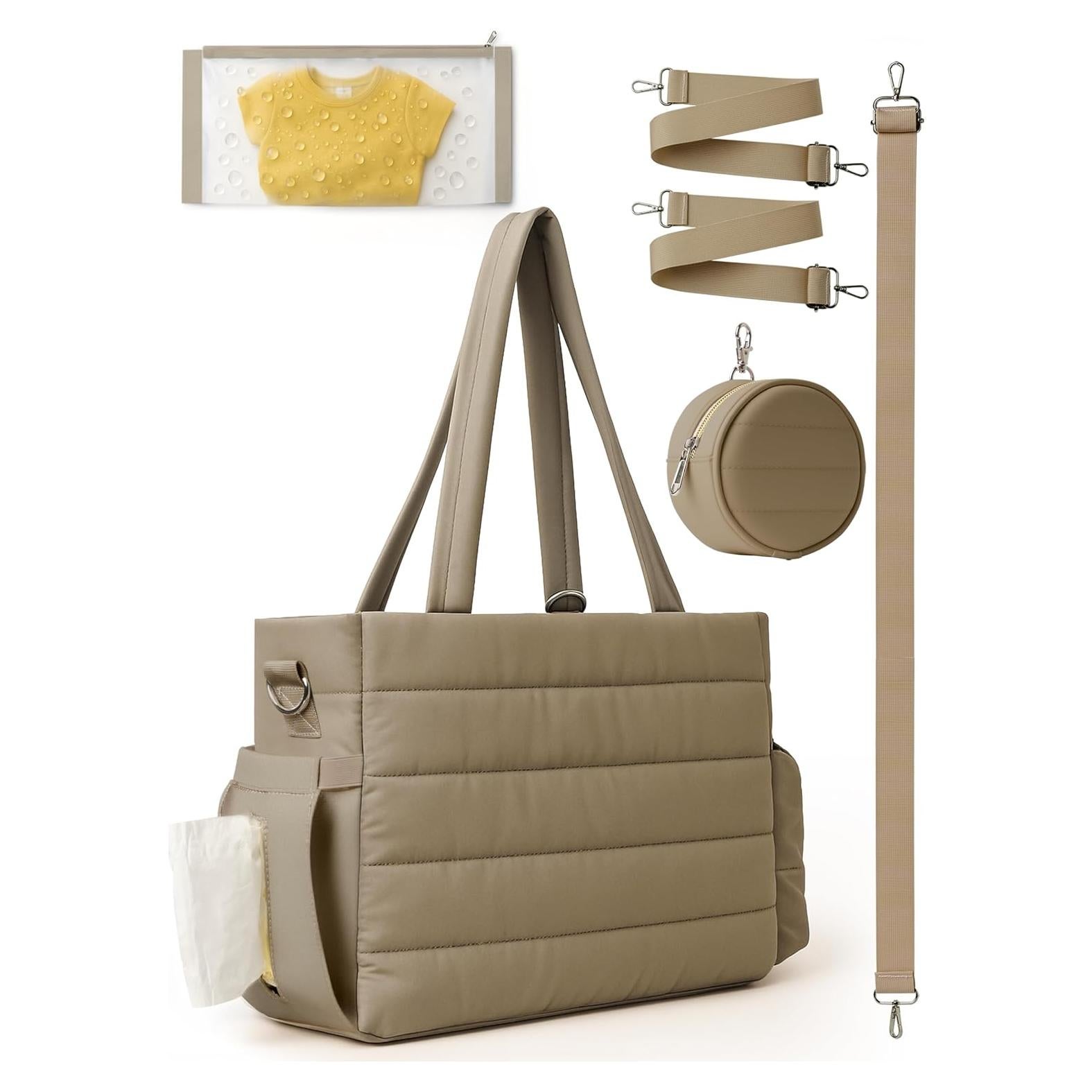 Bolso Grande para Pañales CarryWise 5 en 1 Impermeable