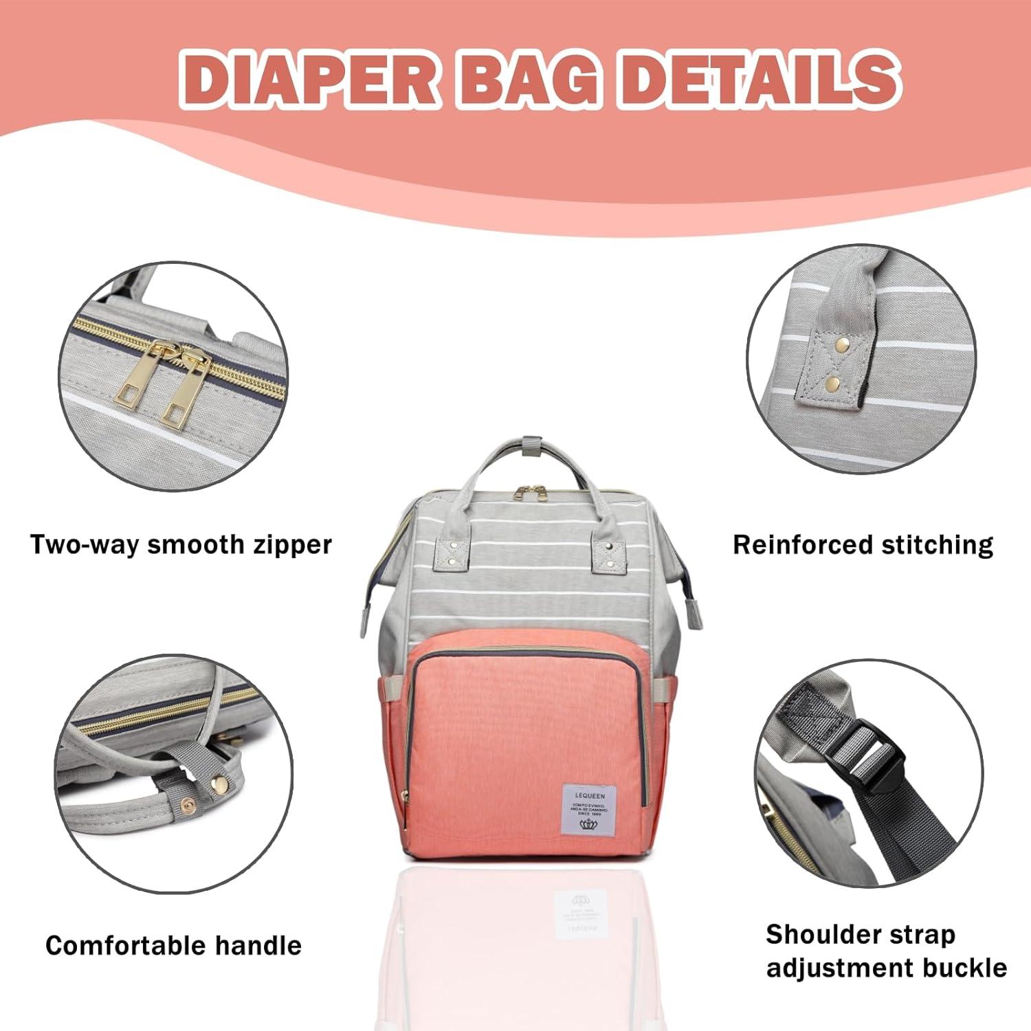 Mochila para Pañales Unisex Nylon Verde 25L Impermeable