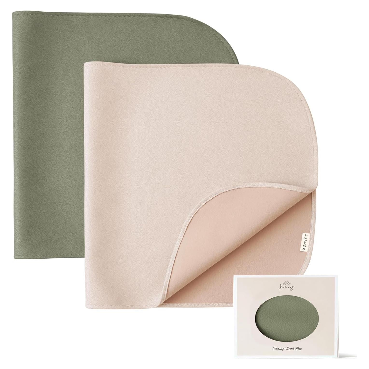 Cambiador de Bebé Konssy de Cuero Sintético Impermeable 76x43cm