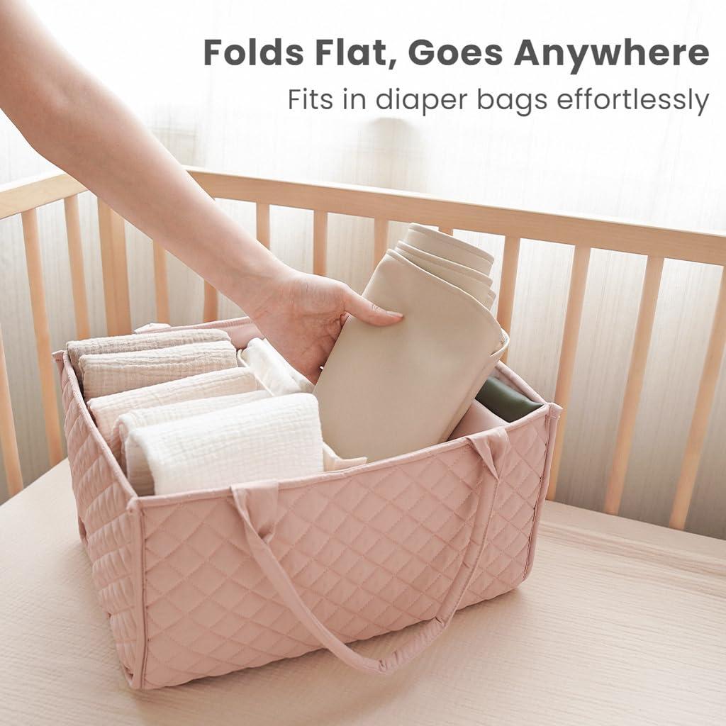 Cambiador de Bebé Konssy de Cuero Sintético Impermeable 76x43cm