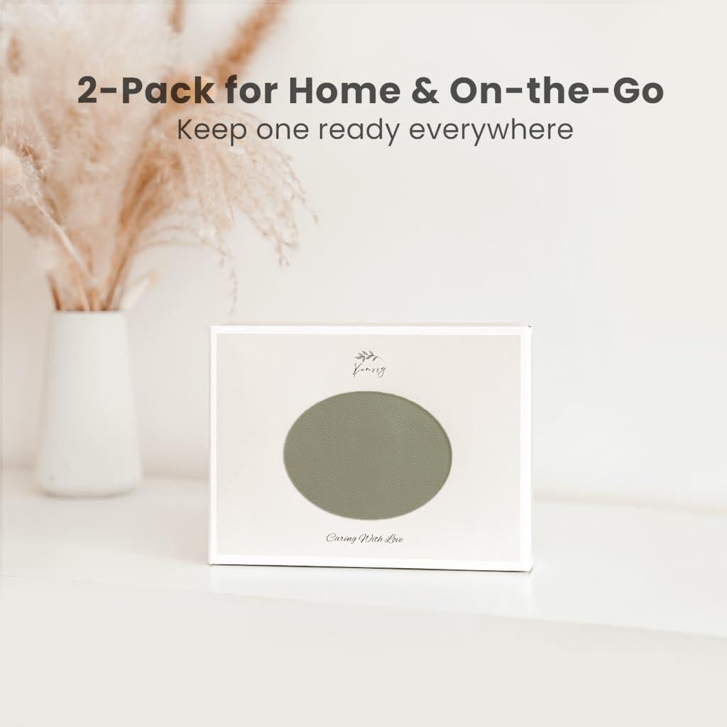 Cambiador de Bebé Konssy de Cuero Sintético Impermeable 76x43cm