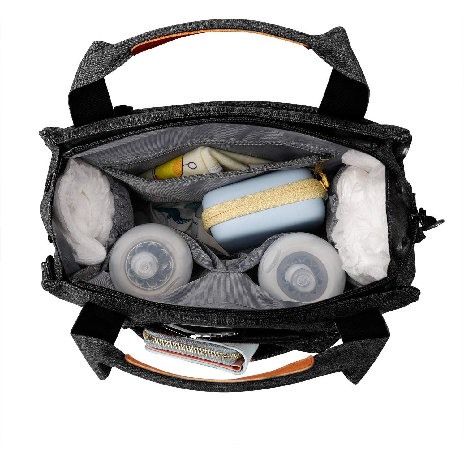 Mochila para Pañales Pomelo Mejor Gris Oscuro 15L Impermeable