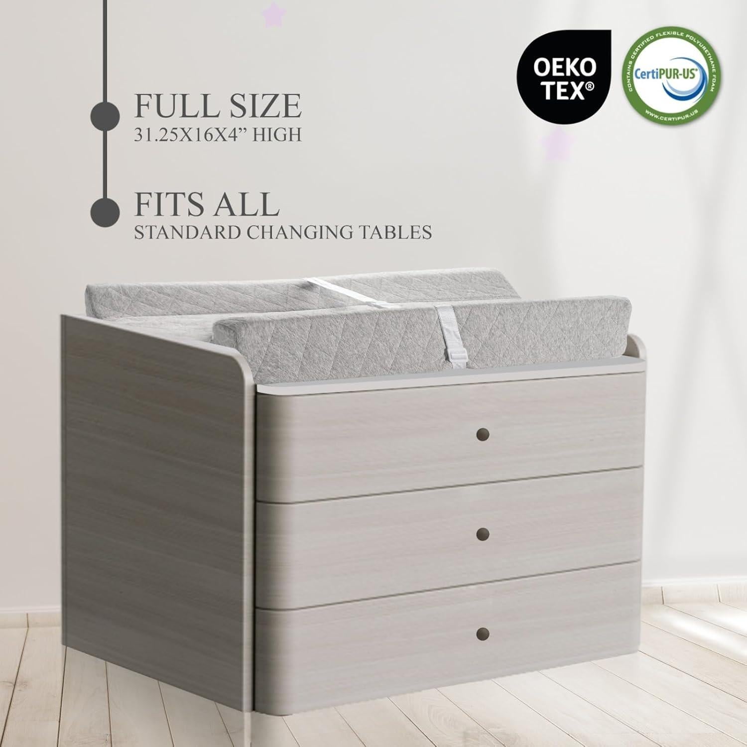 Almohadilla de Cambio para Bebés Modera - Algodón Orgánico, Impermeable