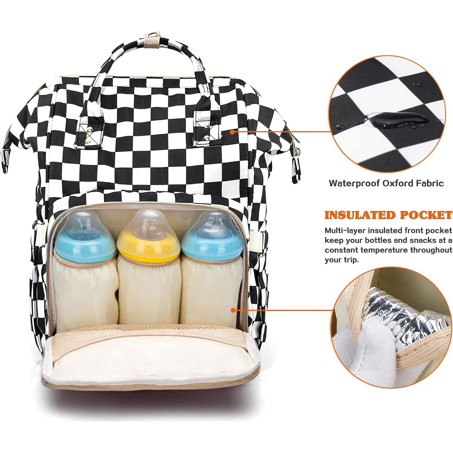 Mochila para Pañales Limhoo 3 en 1 con Cambiador y Correas