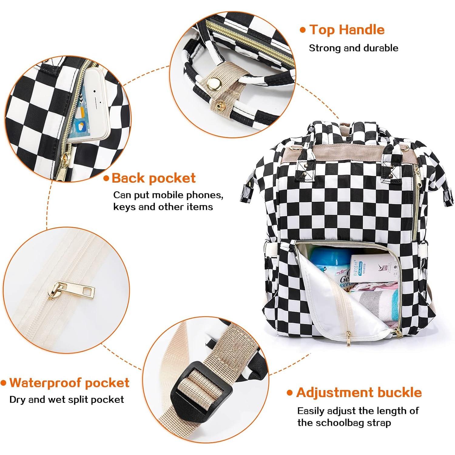 Mochila para Pañales Limhoo 3 en 1 con Cambiador y Correas