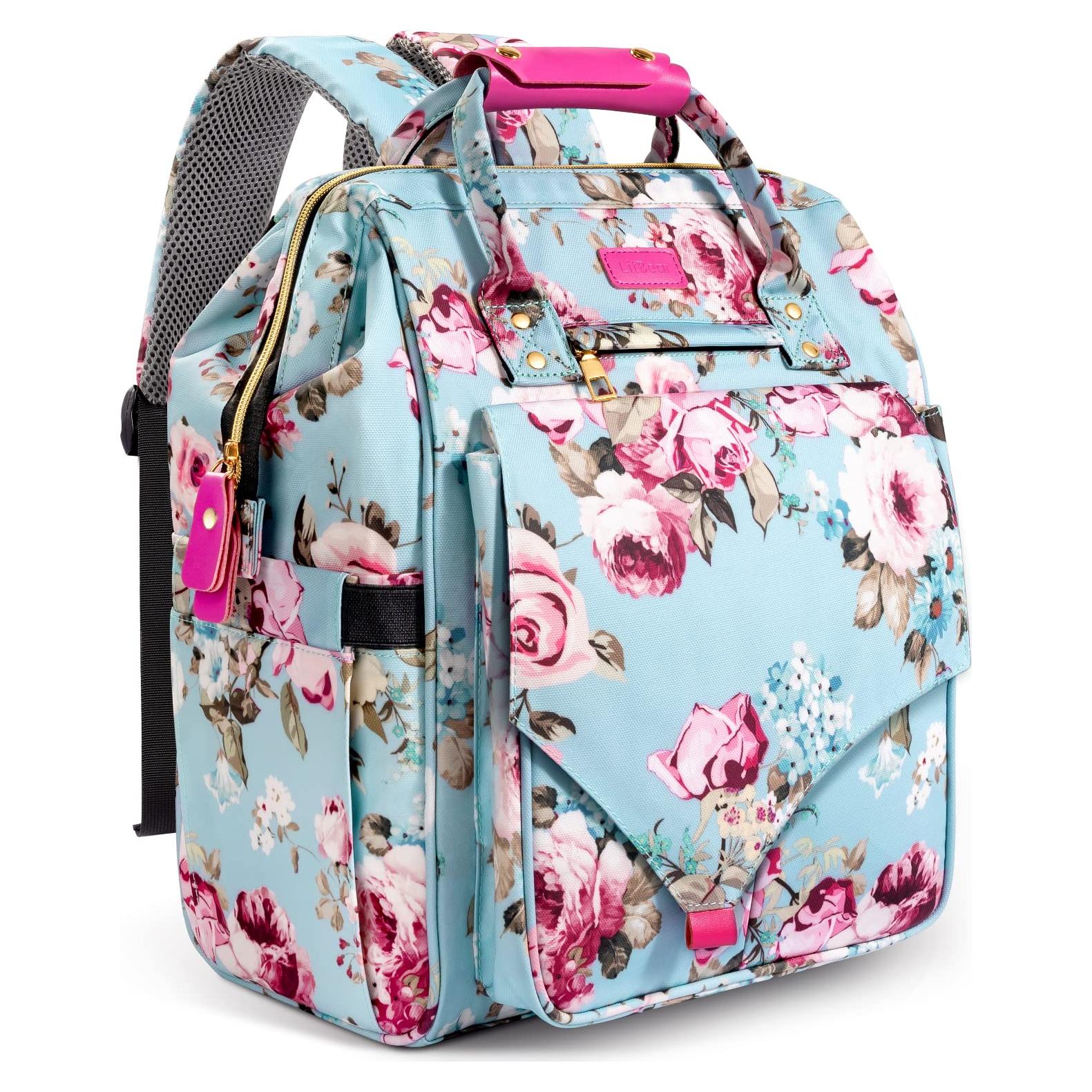 Mochila para Pañales LitBear Floral Impermeable 23L