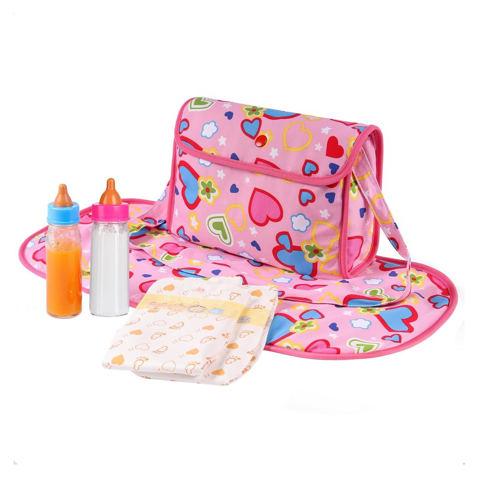 Conjunto de Bolsa de Pañales para Muñecas Babeside 5 Pcs