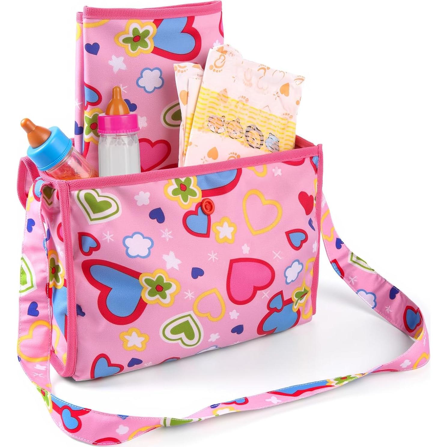 Conjunto de Bolsa de Pañales para Muñecas Babeside 5 Pcs