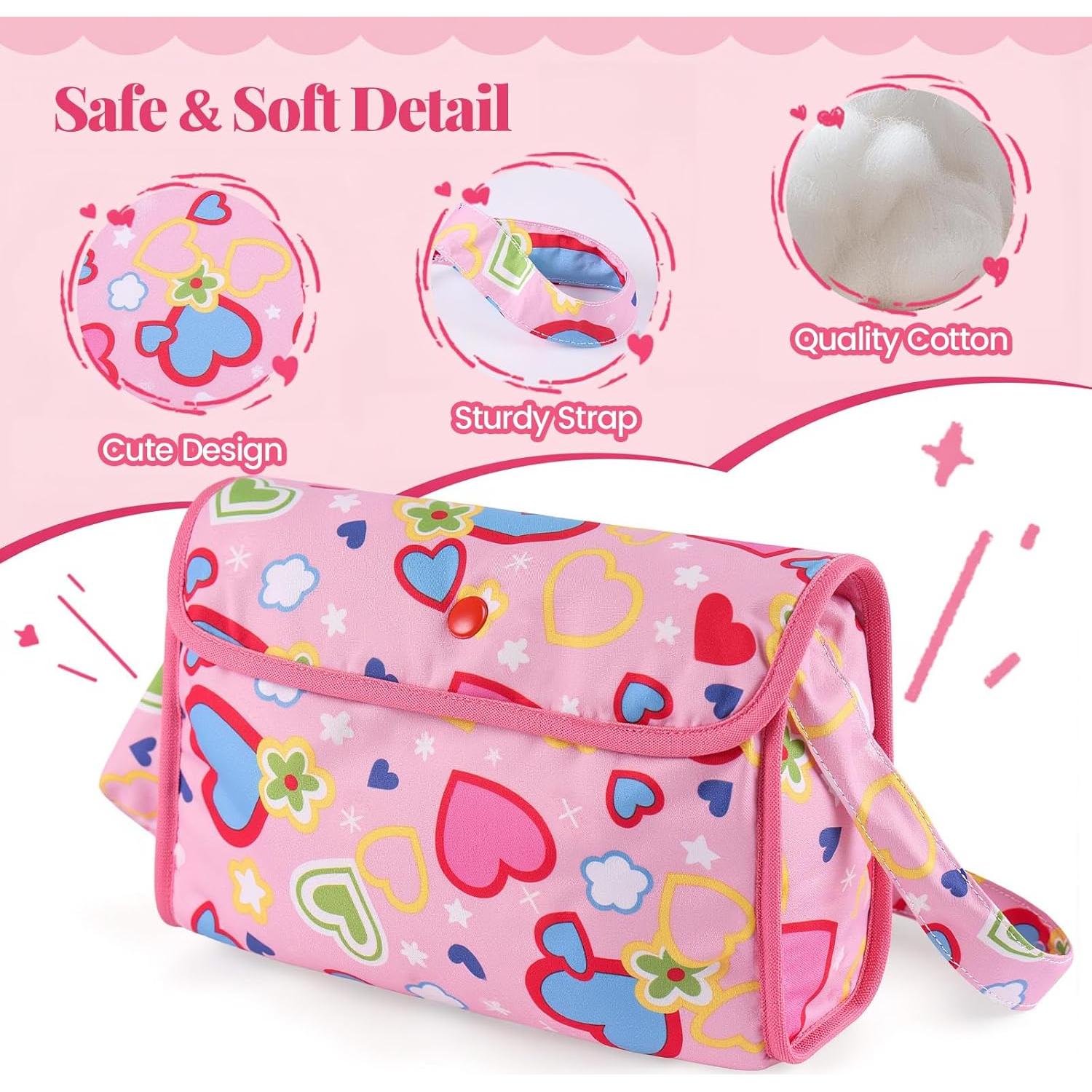 Conjunto de Bolsa de Pañales para Muñecas Babeside 5 Pcs