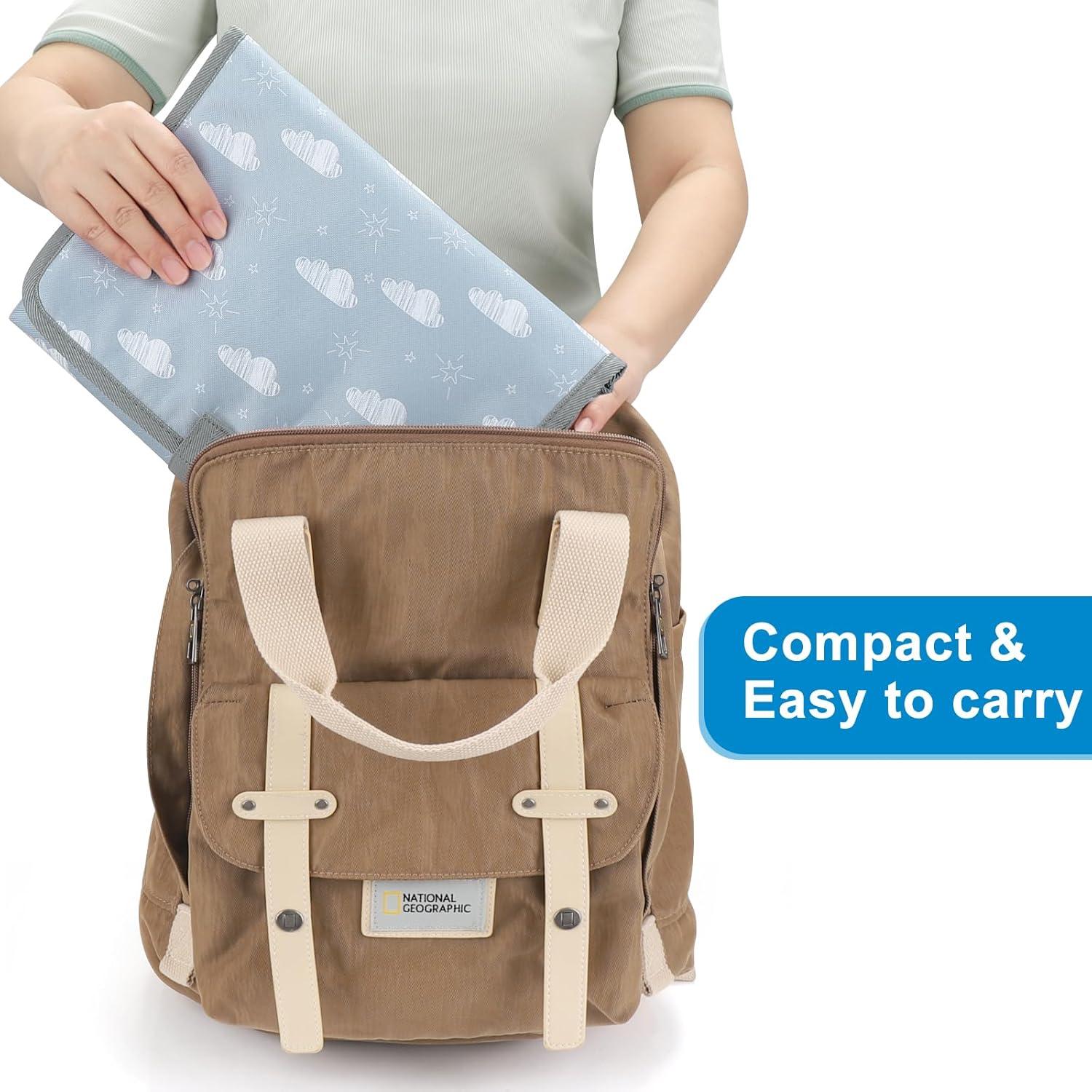 Almohadilla Portátil para Cambiar Pañales Accmor Nube Gris