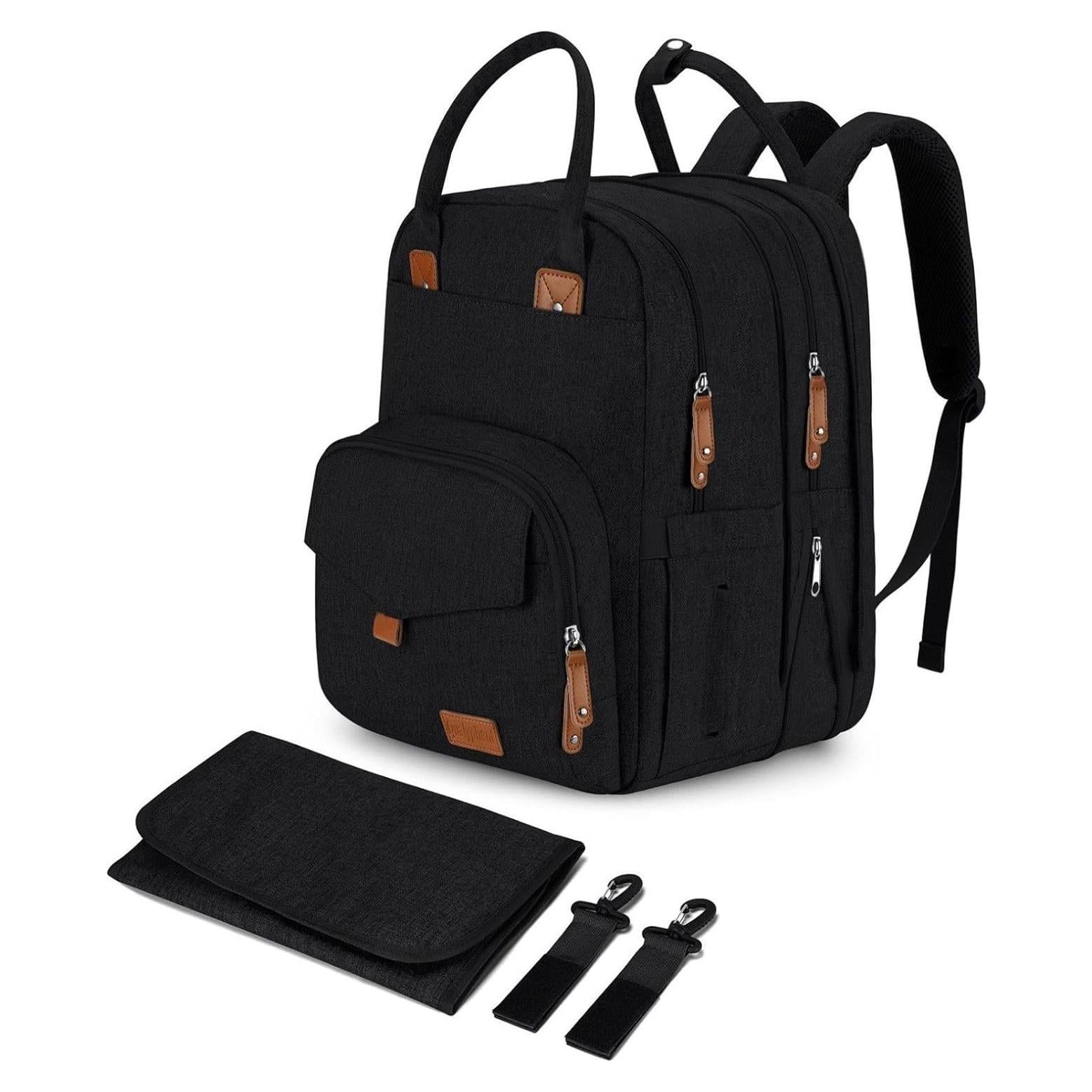 Mochila Expandible para Pañales Unisex - 35L, Duales Compartimentos