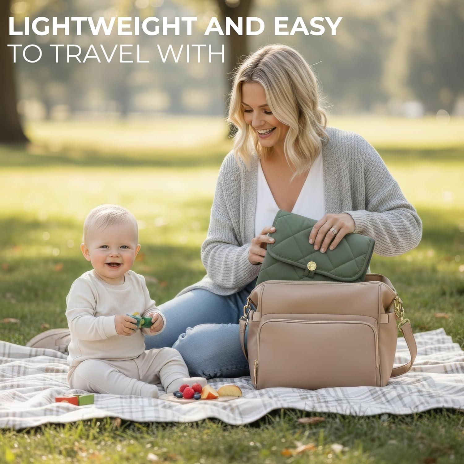 Almohadilla de Cambio de Pañales Portátil ZICOTOs 40.6x63.5cm