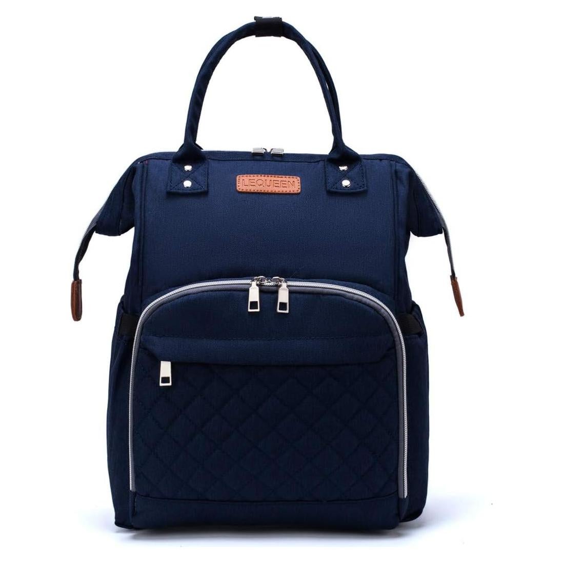 Mochila para Pañales Unisex Multifuncional Azul Marino