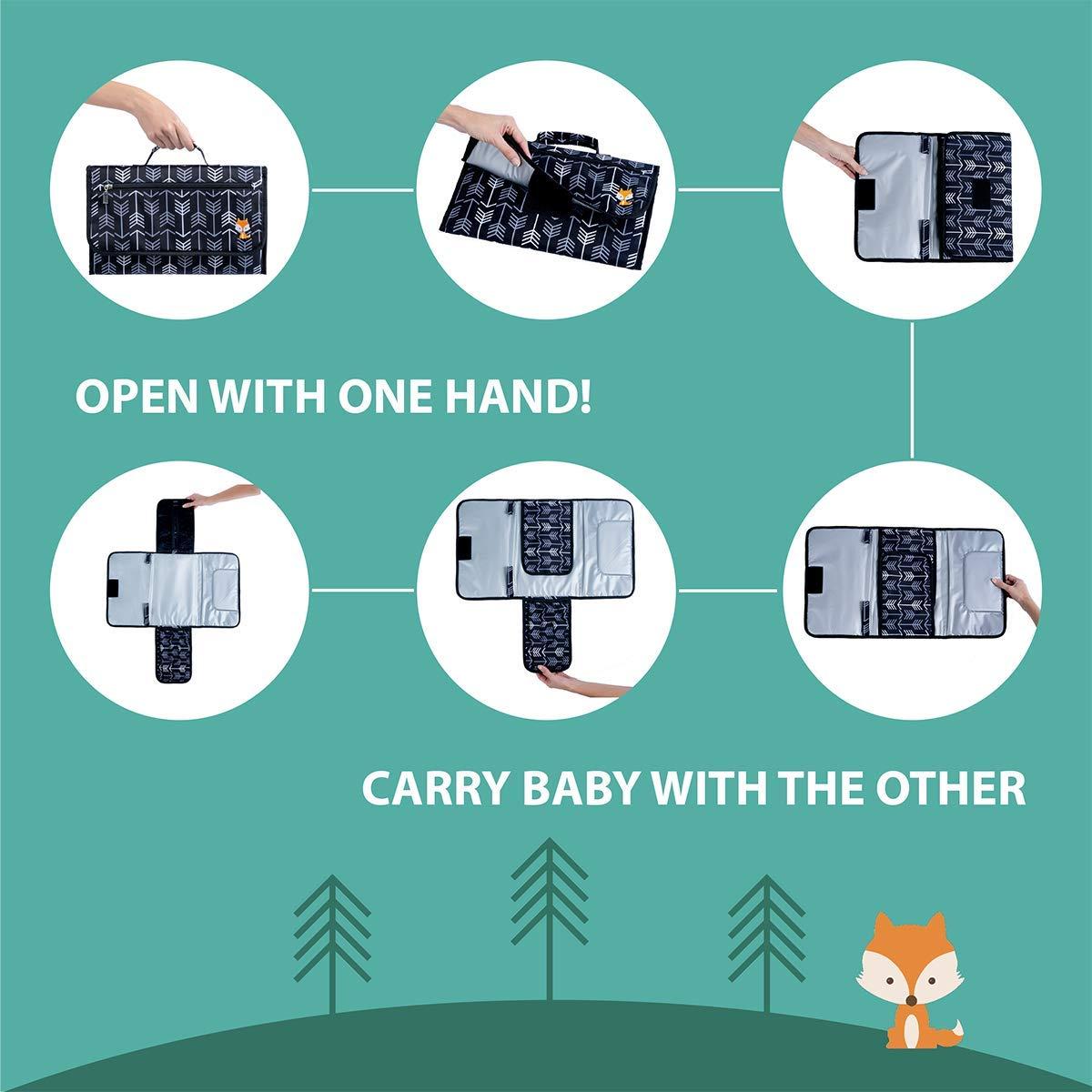 Almohadilla Portátil para Cambiar Bebés Lil Fox - Unisex