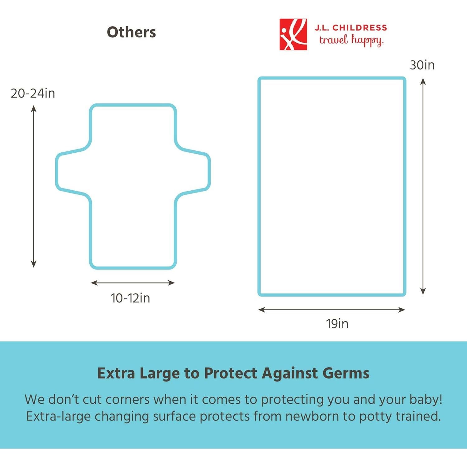 Cambiador Portátil J.L. Childress Extra Grande Negro