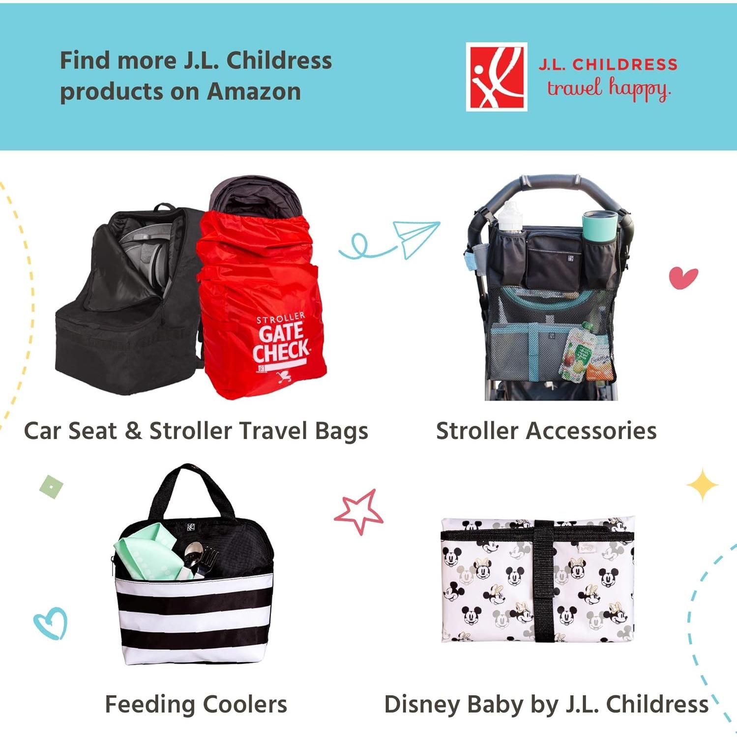 Cambiador Portátil J.L. Childress Extra Grande Negro