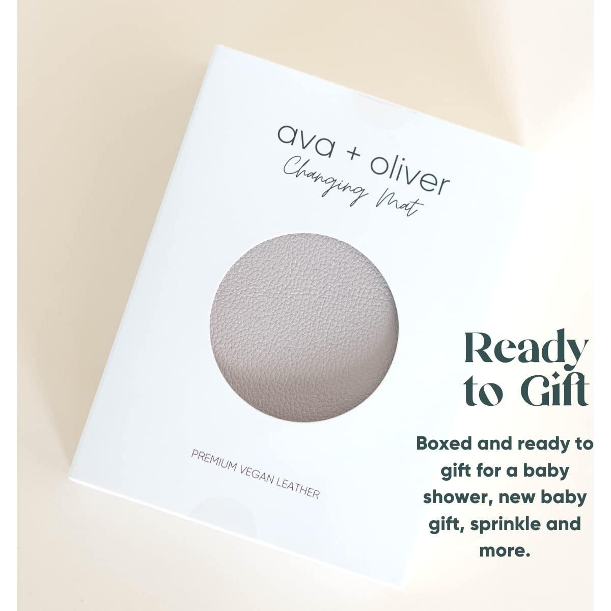 Alfombrilla de Cambio para Bebés AVA + OLIVER Cuero Vegano 40x76 cm