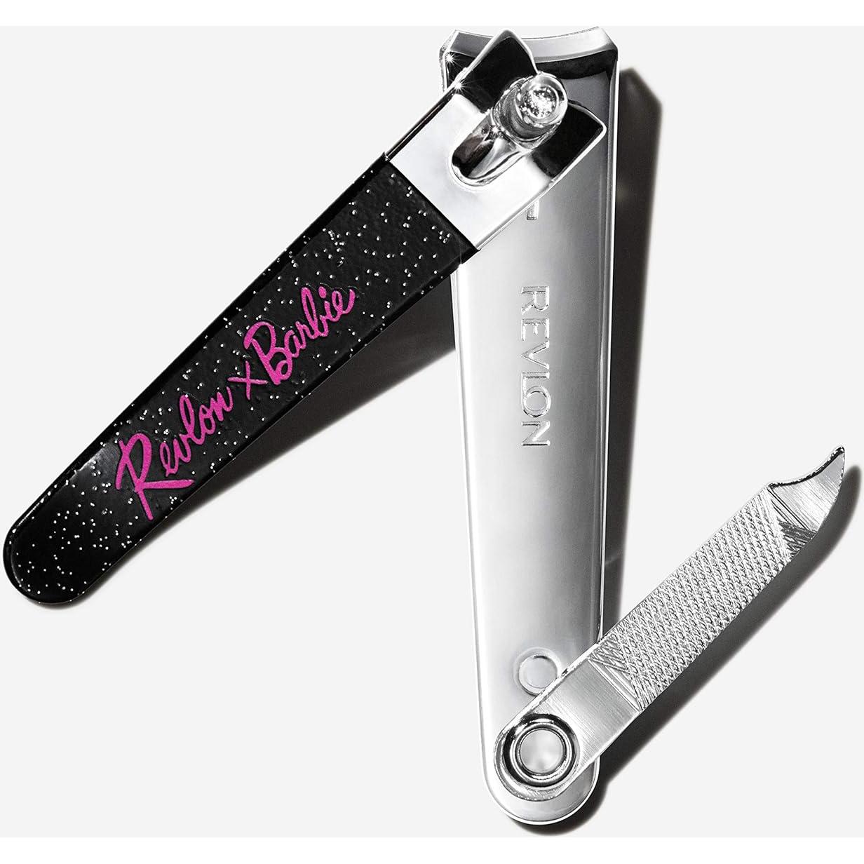 Cortador de Uñas Revlon Barbie, Acero Inoxidable, Curvado