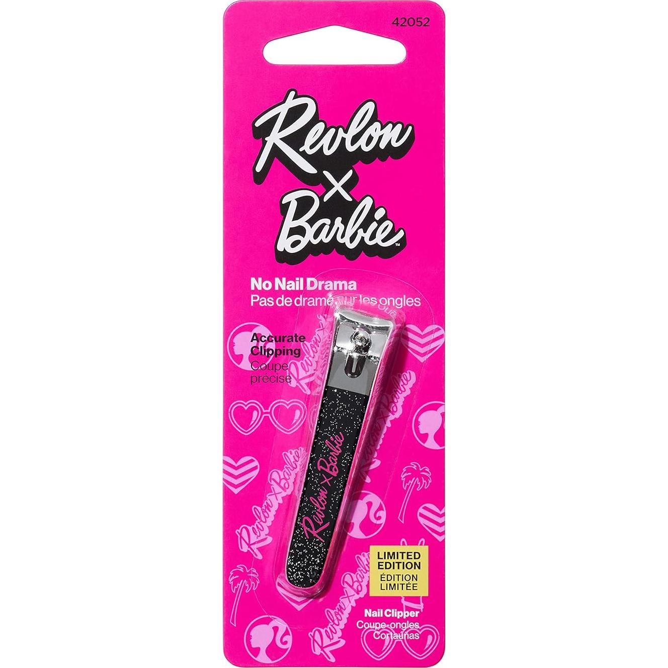 Cortador de Uñas Revlon Barbie, Acero Inoxidable, Curvado