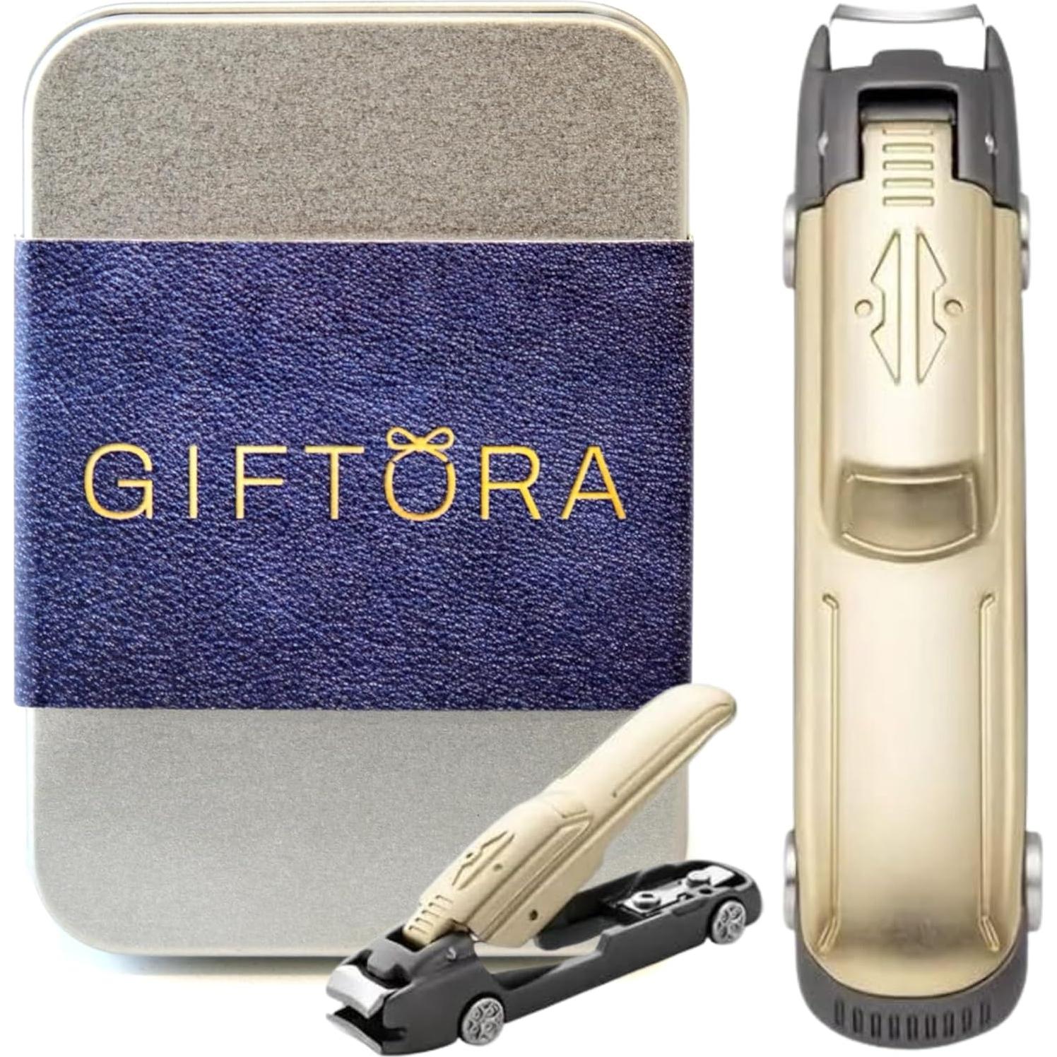 Cortauñas de Metal Premium en Forma de Coche Giftora - Regalo Único