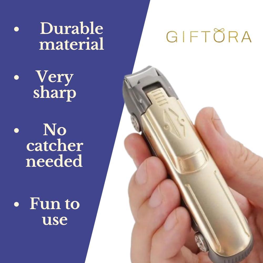 Cortauñas de Metal Premium en Forma de Coche Giftora - Regalo Único