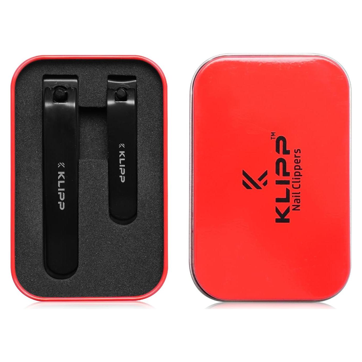 Cortauñas profesionales KLIPP de acero inoxidable - Kit completo con estuche