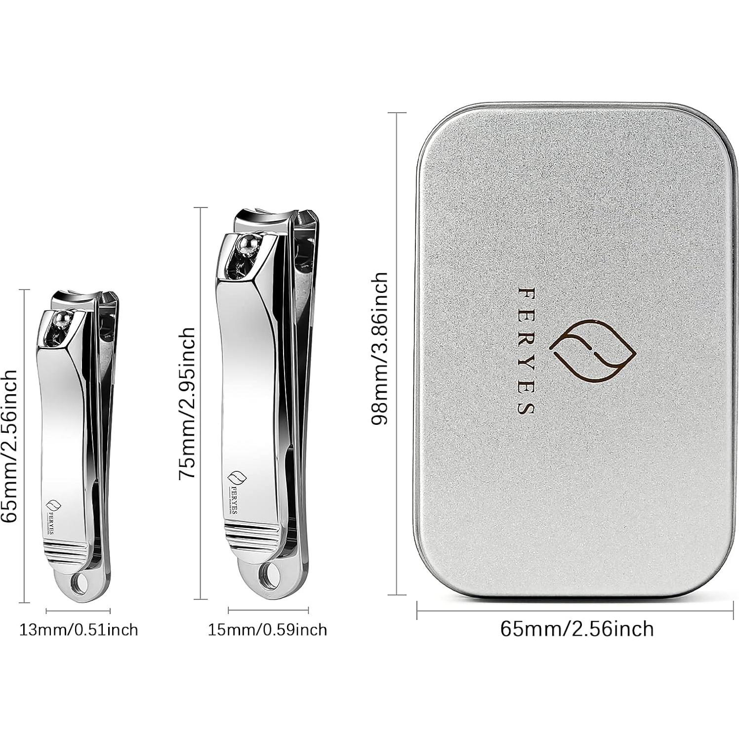 Juego de Cortauñas Feryes Inoxidable con Lima - Manos y Pies