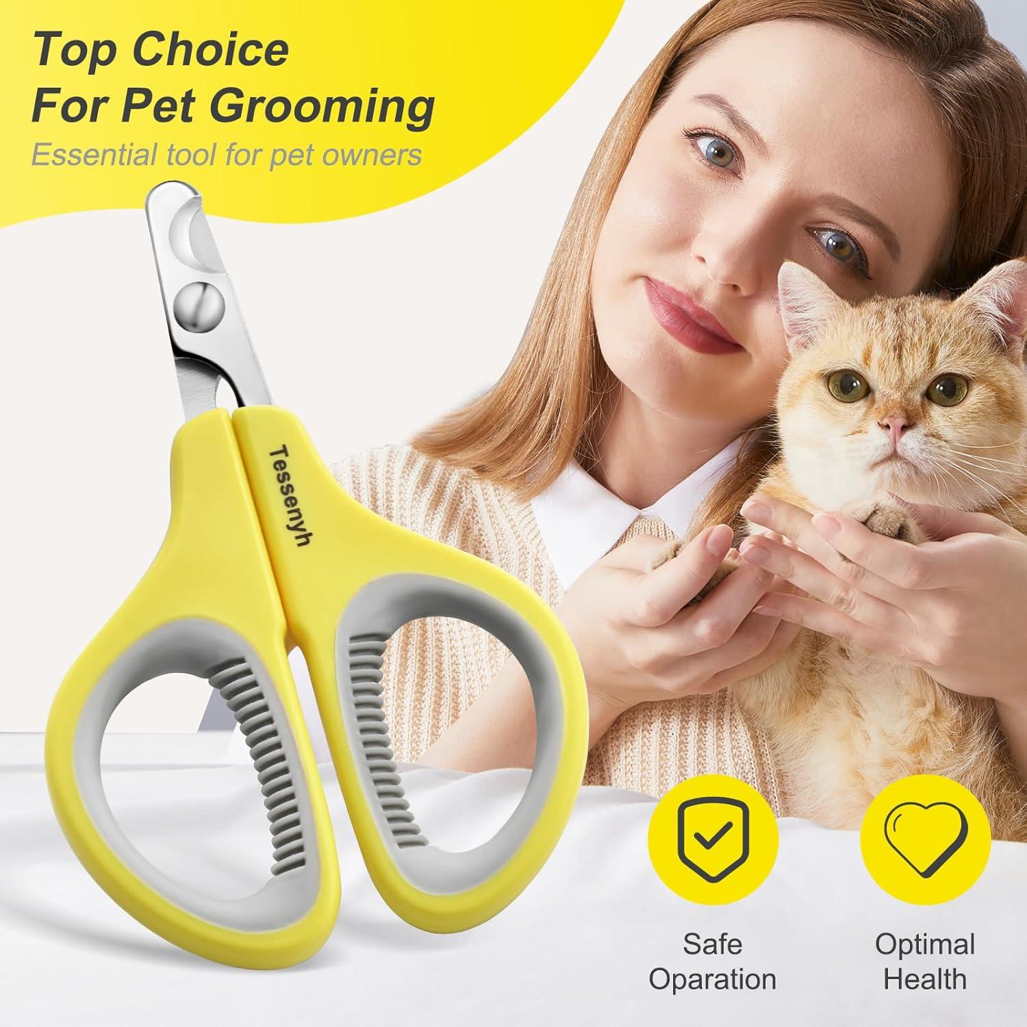 Cortador de Uñas Profesional Tessenyh para Gatos - Acero Inoxidable