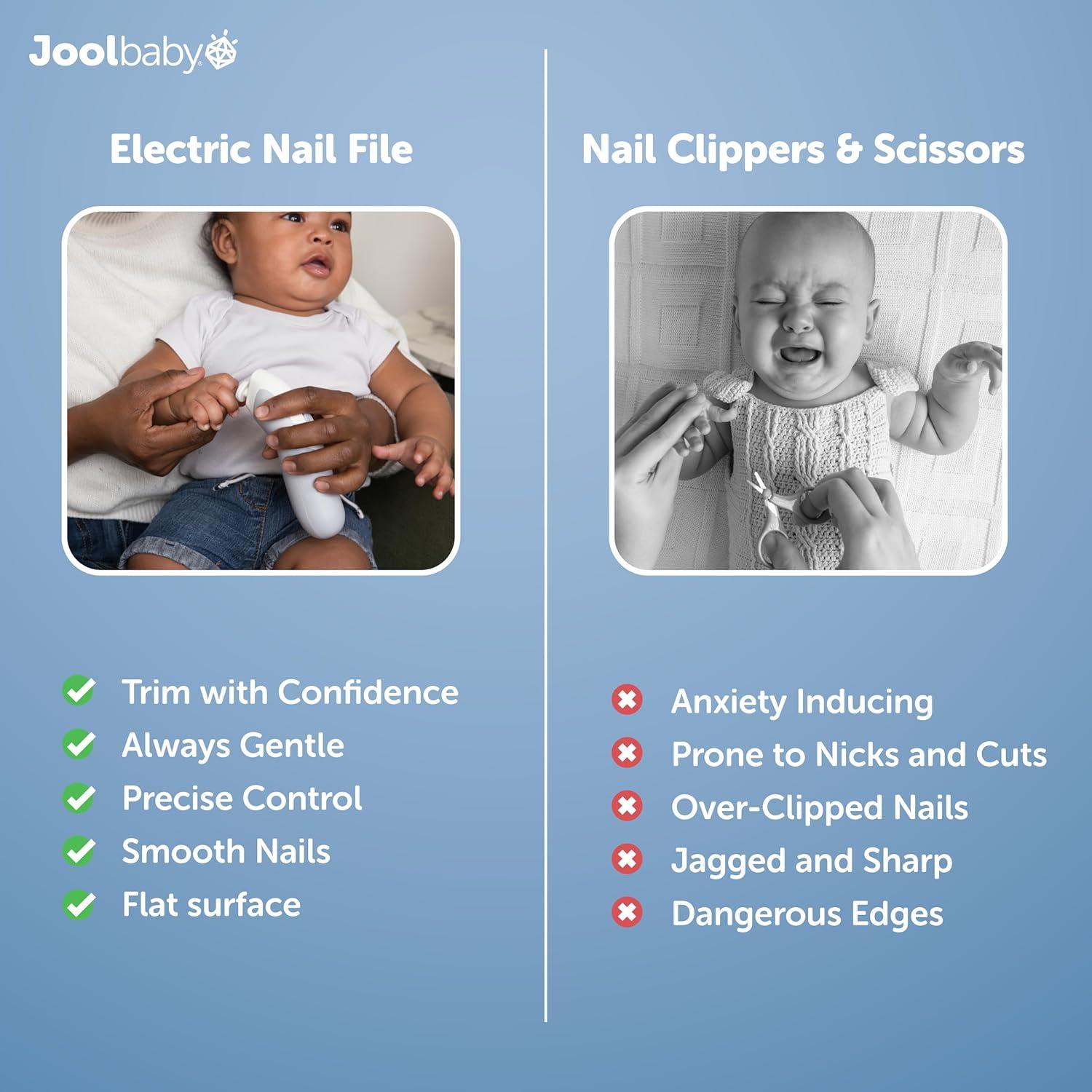 Lima de Uñas Eléctrica Jool Baby con Luz y 3 Cabezaes