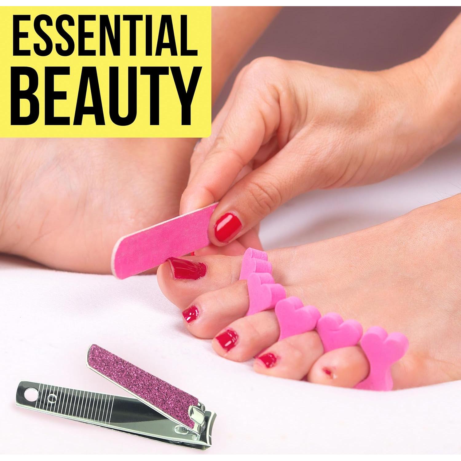 Juego de Cortauñas Forever 21 - 2 Piezas Brillo Rosa