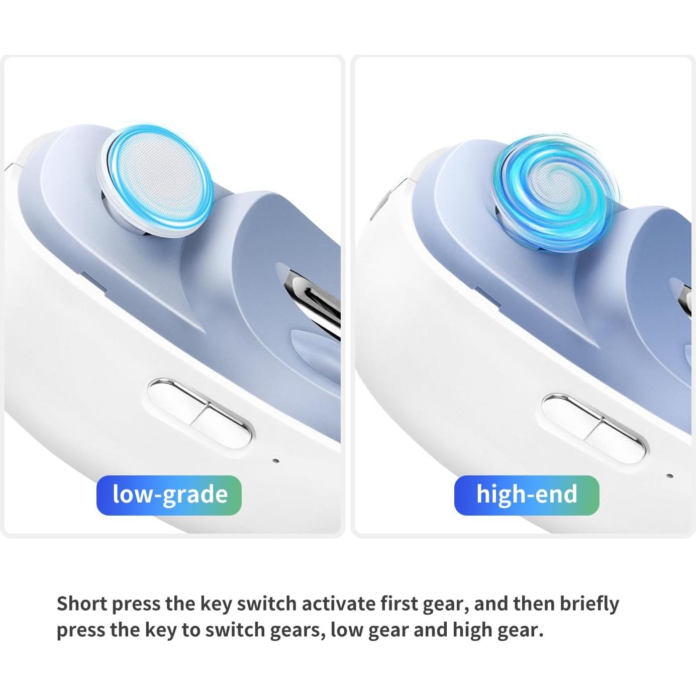 Cortador de Uñas Eléctrico BAI Stone 3 en 1 Recargable USB