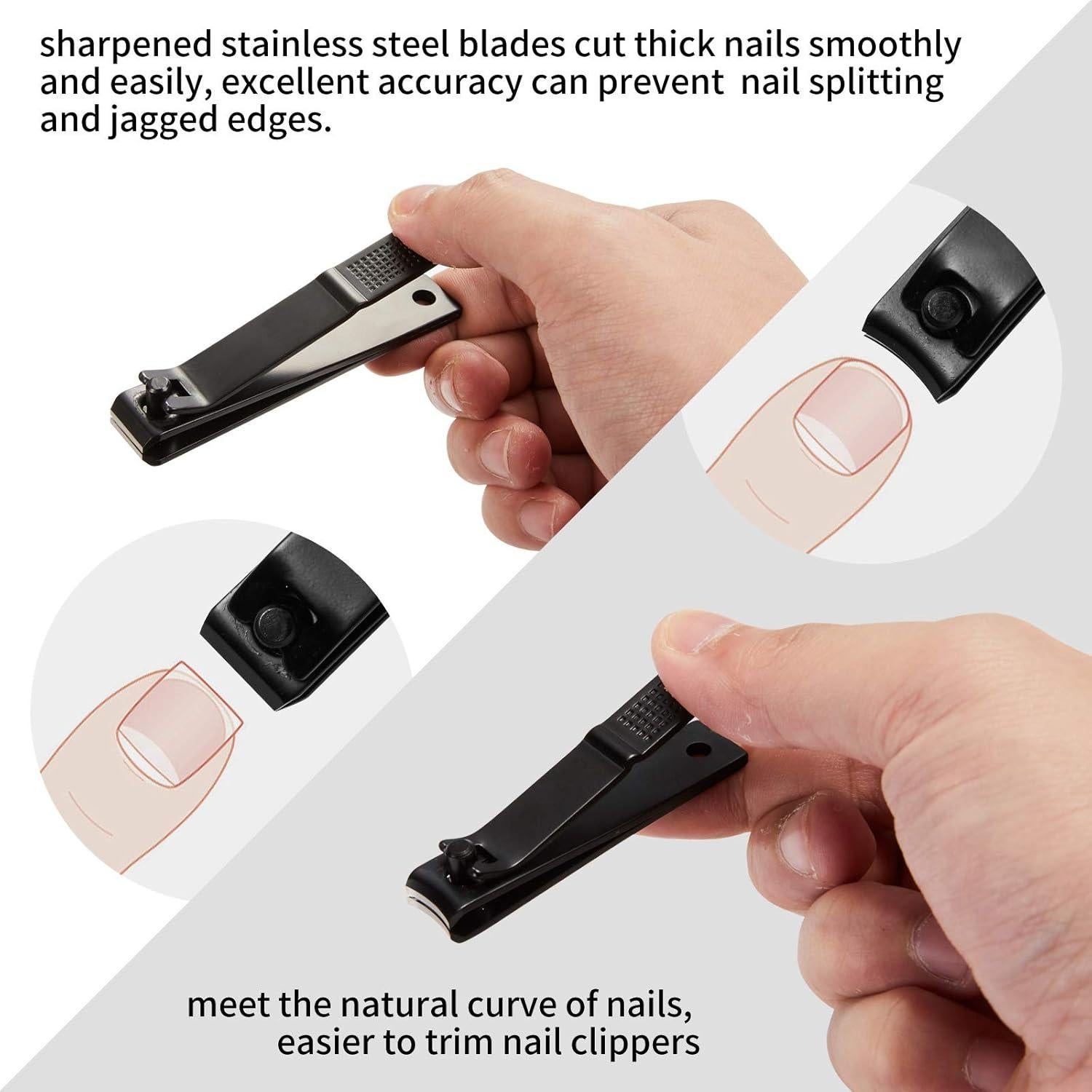 Juego de Cortauñas Bedace 4 Piezas con Lima y Estuche