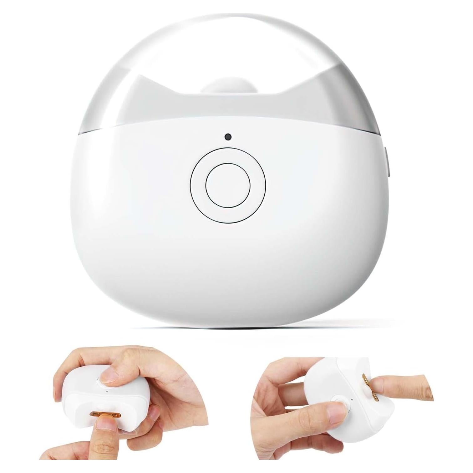 Cortador de Uñas Eléctrico SCAIKTIG Blanco 2 Velocidades LED