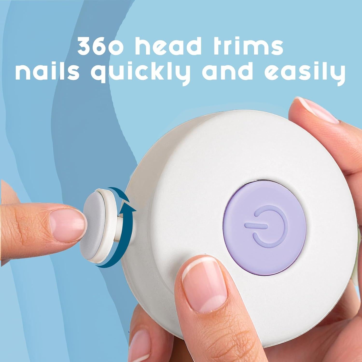 Cortador de Uñas Eléctrico Elan para Bebés y Niños - 6 Accesorios