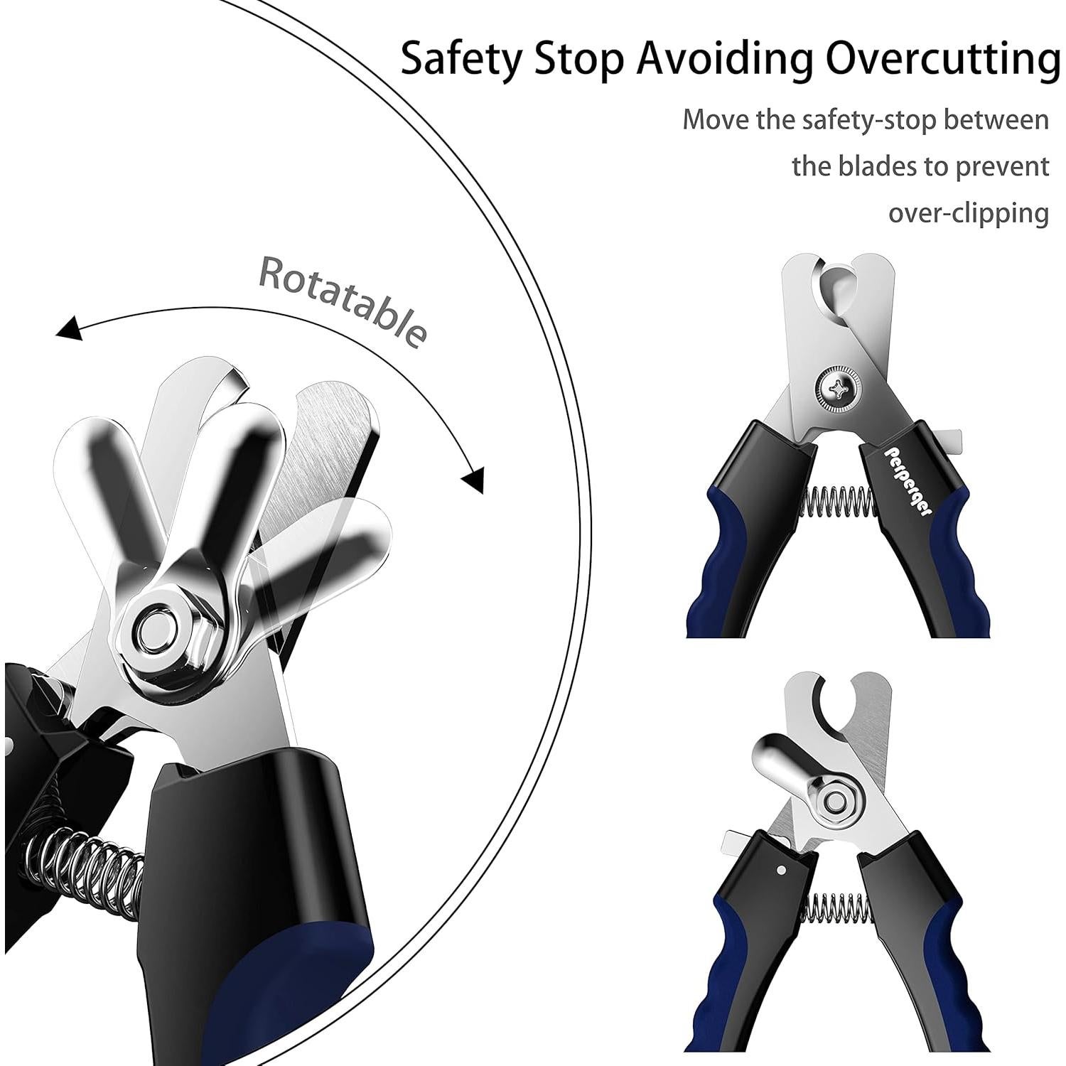 Cortauñas para Perros Perperqer con Protector de Seguridad