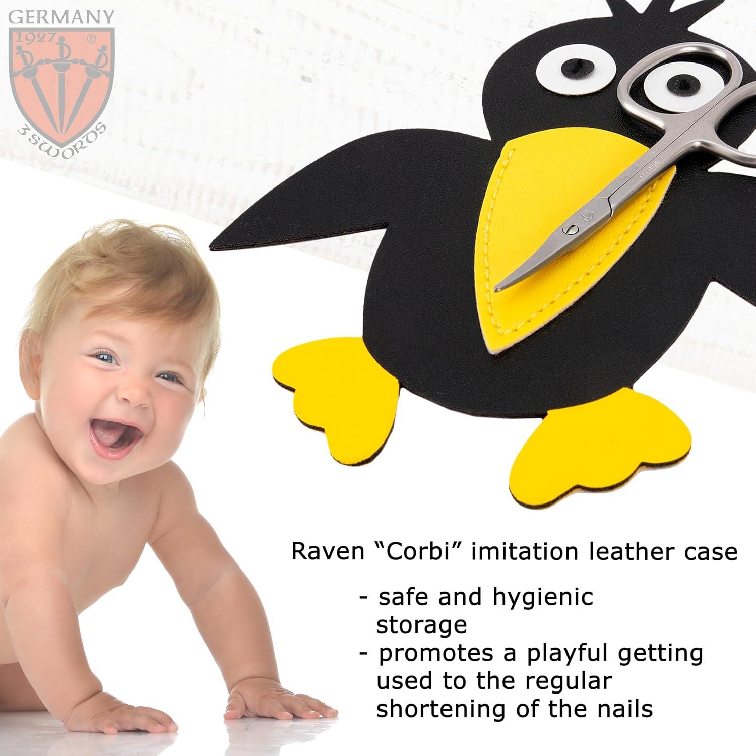 Tijeras de Uñas para Bebés 3 Espadas Alemania - Estuche Corbi