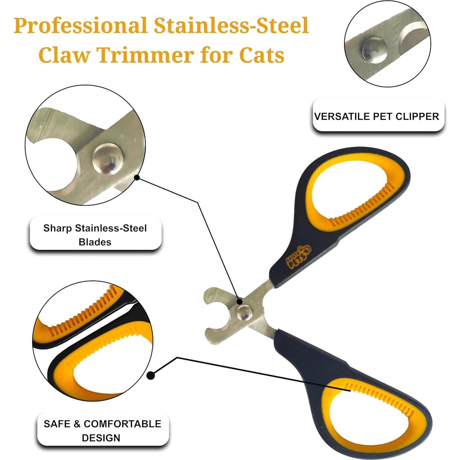 Cortauñas Profesional para Gatos Turtlefeet - Acero Inoxidable